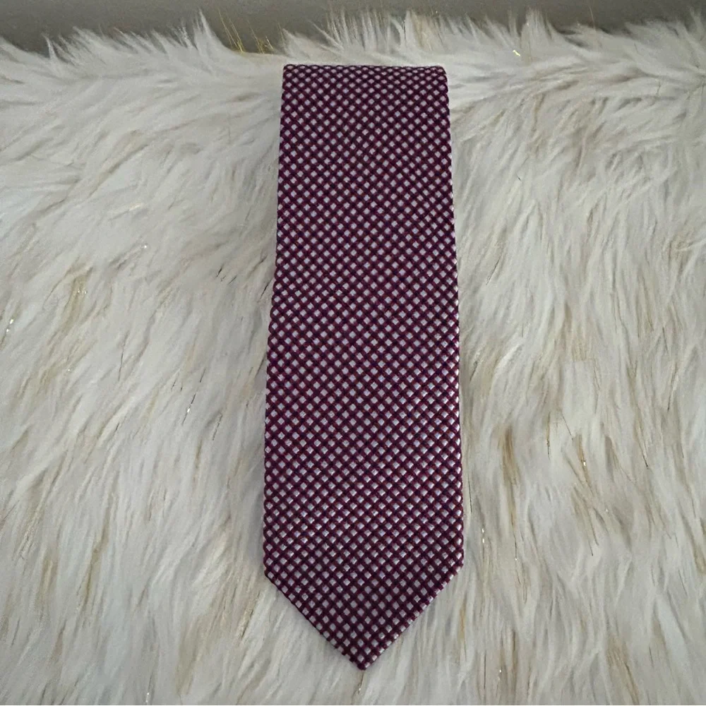 New Brooks Brothers Checkered Silk Tie